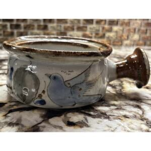 Signed Ken Edwards of Mexico Pottery 'Tonala' Pattern small Casserole/Soup